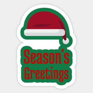 Season's Greetings Santa Claus Sticker